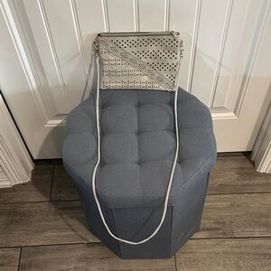 Elegant Gray Perforated Crossbody Bag